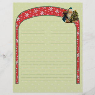 Vintage Christmas Recipe Letterhead