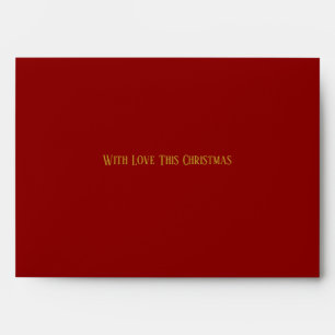 Vintage Christmas Red Envelope Elegant