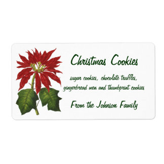 Vintage Christmas, Red Poinsettia Winter Plant