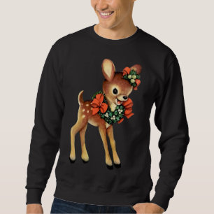 Vintage Christmas Reindeer Cute Retro Christmas Sweatshirt