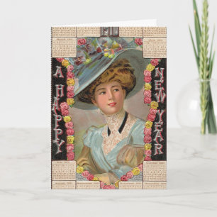 Vintage Christmas Retro Xmas Personalised Holiday Card