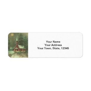 Vintage Christmas Return Address Labels