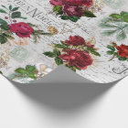 Vintage Christmas Rose Joyeux Noel Ephemera