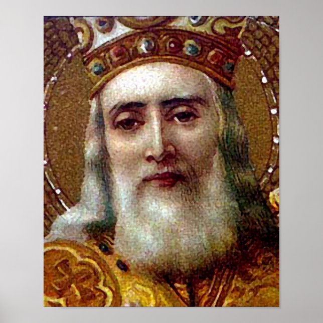 Vintage Christmas Saint Nicholas Poster (Front)