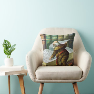 Vintage Christmas, Santa Claus and His Works Cushion