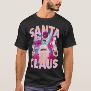 Vintage Christmas Santa Claus Bootleg 90s Hip Hop T-Shirt