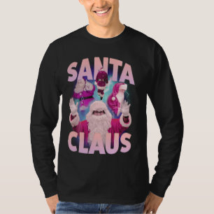 Vintage Christmas Santa Claus Bootleg 90s Hip Hop  T-Shirt