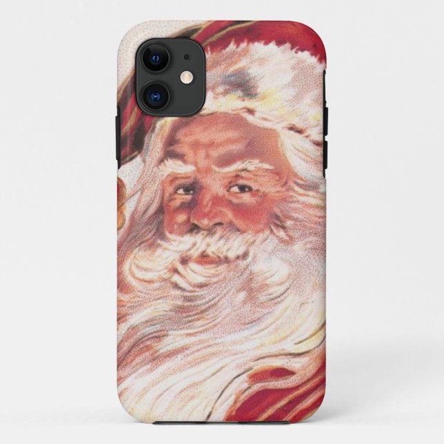 Vintage Christmas Santa Claus Case-Mate iPhone Case (Back)