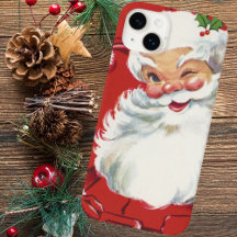 Vintage Christmas Santa Claus, Jolly and Winking