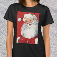 Vintage Christmas Santa Claus, Jolly and Winking
