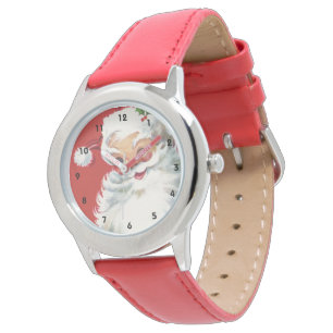 Vintage Christmas Santa Claus, Jolly and Winking Watch