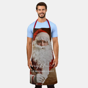 Vintage Christmas Santa Claus Jolly Personalise Apron