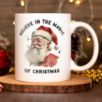 Vintage Christmas Santa Claus Mug