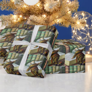 Vintage Christmas, Santa Claus Naughty Nice List Wrapping Paper