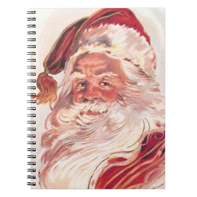 Vintage Christmas Santa Claus Notebook (Front)