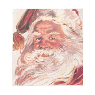Vintage Christmas Santa Claus Notepad