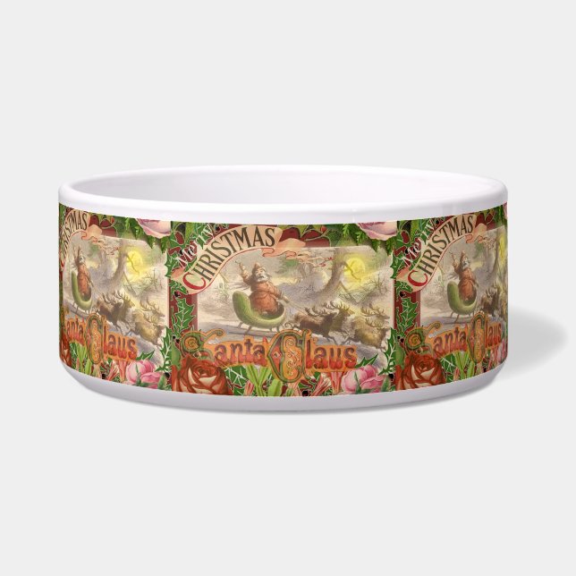 Vintage Christmas Santa Claus Sleigh (Front)