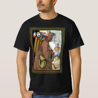Vintage Christmas, Santa Claus Toys Clogs Shoes T-Shirt