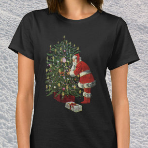 Vintage Christmas, Santa Claus with Presents T-Shirt