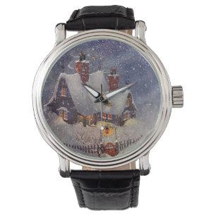Vintage Christmas, Santa Claus Workshop North Pole Watch