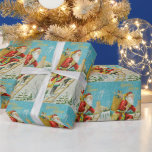 Vintage christmas santa claus  wrapping paper<br><div class="desc">Vintage christmas santa claus wrapping paper.</div>