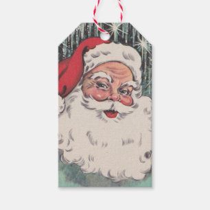 Vintage Christmas Santa Gift Tags