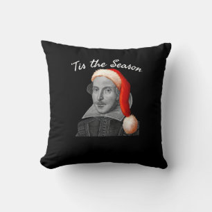 Vintage Christmas Santa Hat Funny Tis Season Cushion