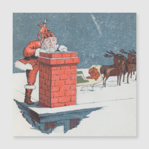 Vintage Christmas- santa Holiday card
