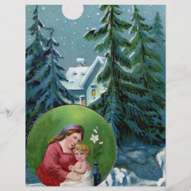 Vintage Christmas Scene (Front)