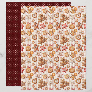 Vintage Christmas Scrapbook Paper