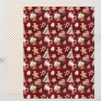 Vintage Christmas Scrapbook Paper