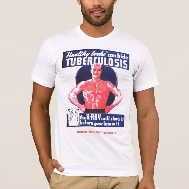 Vintage Christmas Seals Tuberculosis T-Shirt (Front)