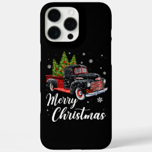 Vintage Christmas Shirt Tree on Car red Truck iPhone 16 Pro Max Case