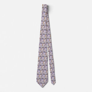 Vintage Christmas, Sledding, Central Park Glackens Tie