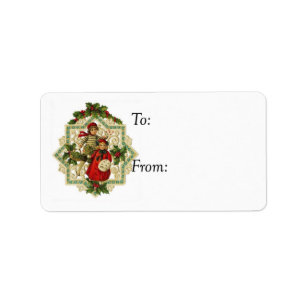 Vintage Christmas "Snowflake" Gift Tag