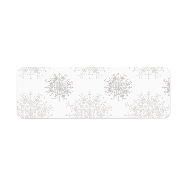 Vintage Christmas, Snowflakes Blizzard Pattern (Front)