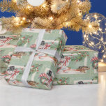 Vintage Christmas snowman Holiday party wrap Wrapping Paper<br><div class="desc">design by www.etsy.com/Shop/HeartlandMix</div>