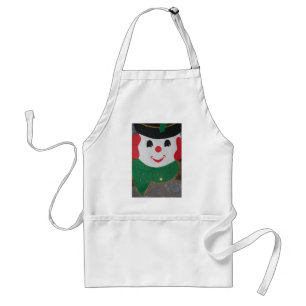 Vintage Christmas Snowman Standard Apron