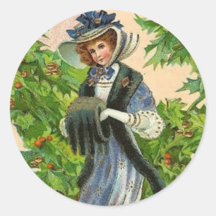 Vintage Christmas sticker