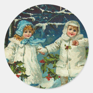 Vintage Christmas sticker
