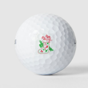 Vintage Christmas Stocking Golf Balls