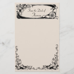 Vintage Christmas Sunflower Stationery