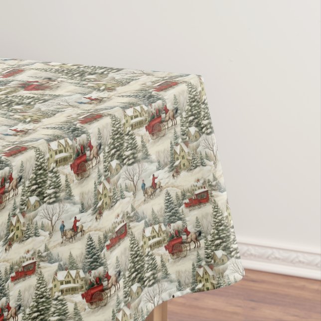 Vintage Christmas  Tablecloth (In Situ)