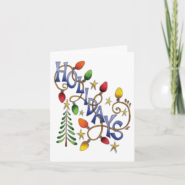 Vintage Christmas Thank You Card (Front)