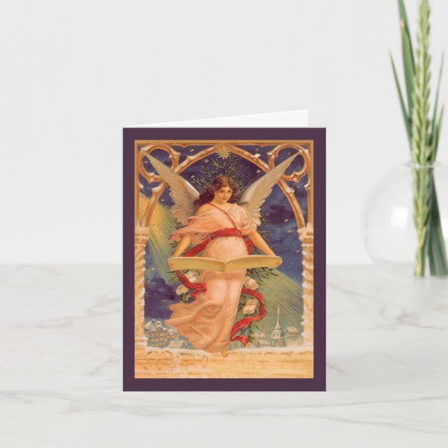 Vintage Christmas Thank You Card (Front)