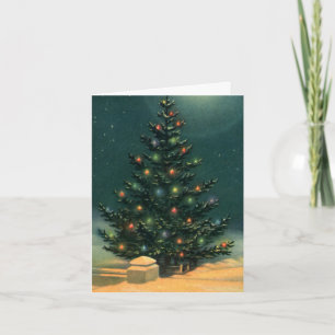 Vintage Christmas Thank You Card