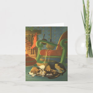 Vintage Christmas Thank You Card