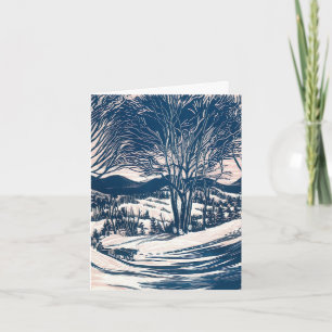 Vintage Christmas Thank You Card