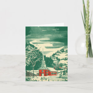 Vintage Christmas Thank You Card
