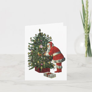 Vintage Christmas Thank You Card